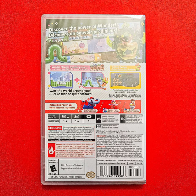New Sealed Super Mario Bros Wonder (Trade) in Nintendo Switch in Edmonton - Image 2