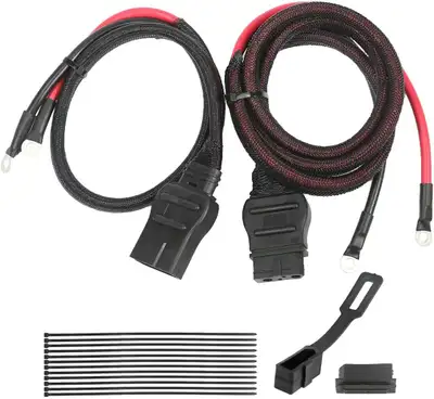2 Pin Truck and Plow Side Battery Cable Compatible with Western Fisher Snow Plow,Power Cable Wire Ha...