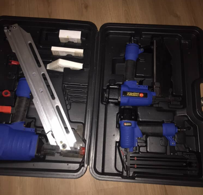 Nail Gun Combo - Campbell Hausfeld pneumatic nail gun combo set, View more