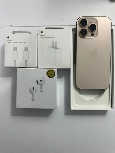 iPhone 16 Pro 128gb **Accessories Bundle/Delivery**, View more