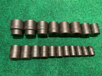 Proto 1/2 Drive,  6 pt. , Impact  Socket set