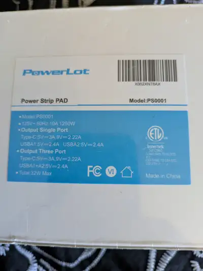 Power Strip with USB Port, PowerLot Travel Power, View more