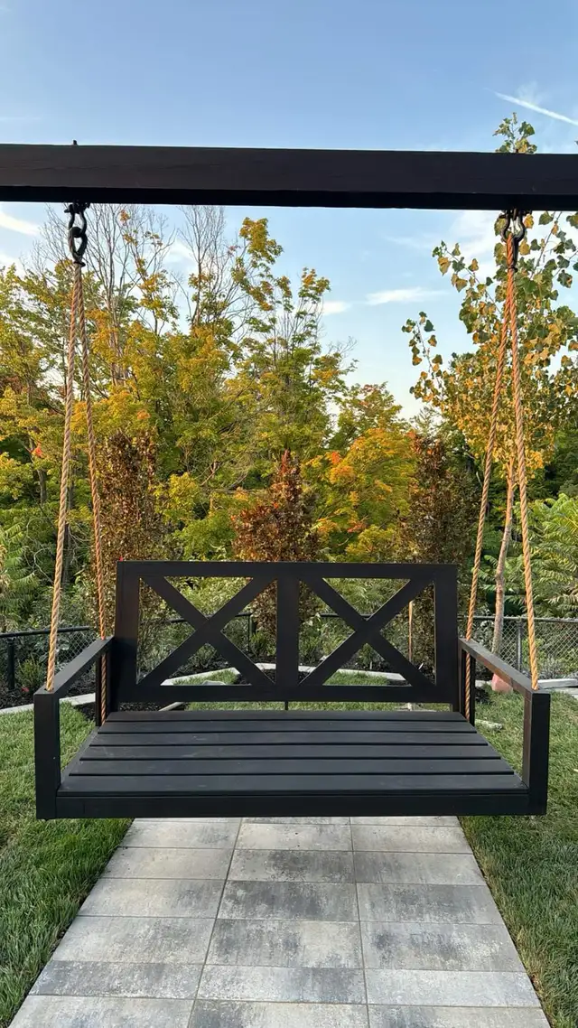 porch swing outdoor patio furniture pergolas decks  in Patio & Garden Furniture in Kitchener / Waterloo - Image 4