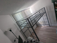 Loft full size bed - metallic colour