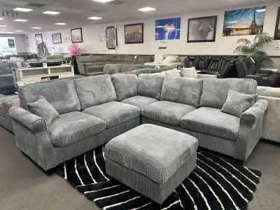Branded Cirduroy Sectional Sofa Available for Sale , View more