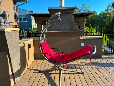 Outdoor hanging patio lounger, View more