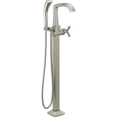I am selling a brand new sealed in the box Delta Stryke Freestanding Bathtub Faucet in Stainless Ste...