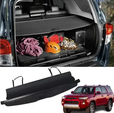 Toyota 4Runner 2010-2023 Retractable Cargo Cover, Black, View more