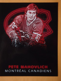 Pete Mahovlich Montreal Canadiens 8 x 10 Unsigned Photo