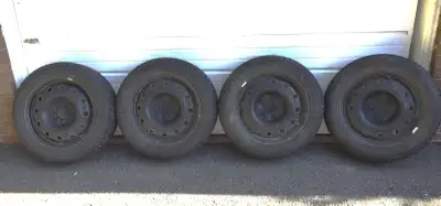 Selling a set of 4 Antares Lumi001 winter tires mounted on black steel rims. Ready to bolt on for ne...