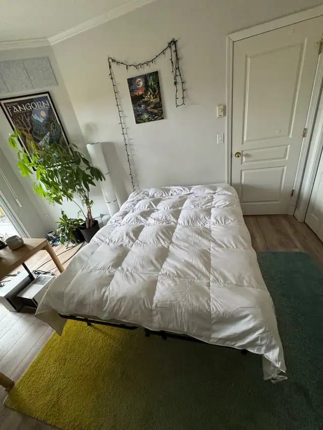 Full Mattress, Bedstand & Duvet $500. Memory Foam JYSK in Beds & Mattresses in Burnaby/New Westminster - Image 2