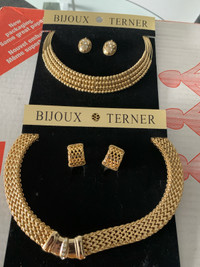 Bijou Terner Chokers and Clip On Earrings 