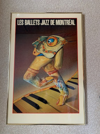 RARE VINTAGE LES BALLETS JAZZ DE MONTREAL POSTER 1982, 10th YEAR