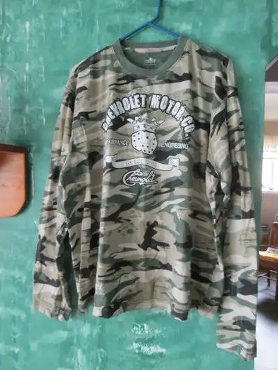 chevy shirt size Large 100% cotton, comes from no smoking no pets