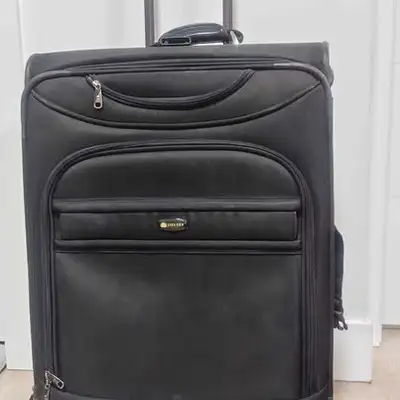 Delsey Black Softshell Rolling Check in Suitcase, View more