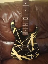 EVH Striped Spectrum Series Black and Yellow