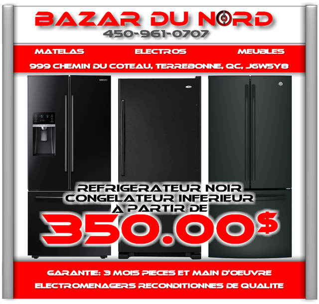 Refrigerateur Inox a partir de/Stainless Steel Refrigerator in Refrigerators in Laval / North Shore - Image 8