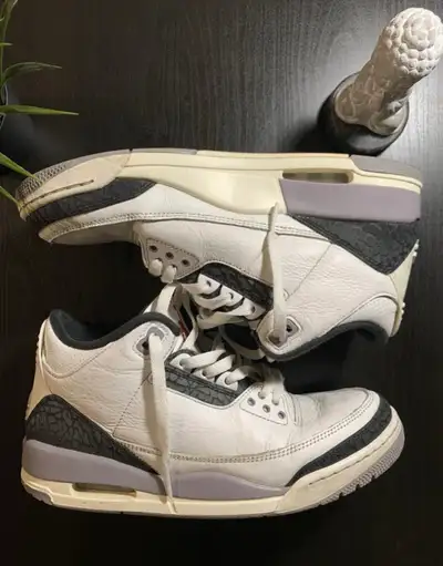 Size 9 - Air Jordan 3 Retro Cement Grey, View more