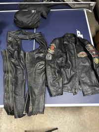 Harley Davidson Jacket and Chaps