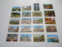 Vingt cartes postales antiques de la Ville de Montréal