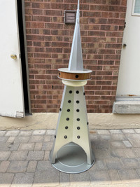 Metal CN tower sculpture. 3 piece design