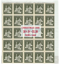 CANADA - #443a - 3c CHRISTMAS WISE MEN MINIATURE PANES IN CELLO