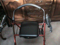 Seniors Walker/Helper Has seat and hand brakes Foldable
