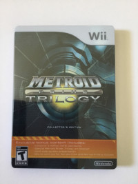 Metroid Prime Trilogy Steelbook Edition CIB for Nintendo Wii