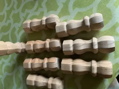 Furniture wood legs with build in nail, View more