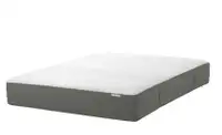 IKEA HAUGSVÄR  Hybrid mattress, firm/dark gray, Queen - $250