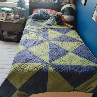 Single bed and box spring, View more