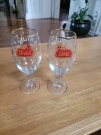 2 X Calices , Verre de Stella Artois 33cl unique original 