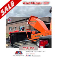 Wood chipper 15 hp 4-stroke / 5'' capacity
