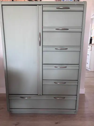 Wood Armoire with Drawers, View more