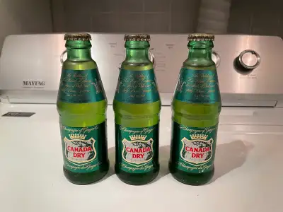 Vintage Canada Dry Bottles Prince Charles and lady Diana RARE, View more