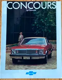 CHEVY CONCOURS AUTO BROCHURE FOR SALE