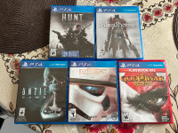 5 PS4 GAMES $30 FOR ALL 5 GAME SCARBOROUGH