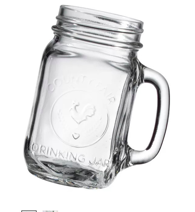 Mason Drinking Jar with Handle in Kitchen & Dining Wares in Markham / York Region