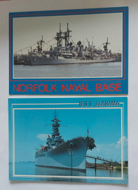 Naval War Ships post cards