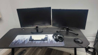 Gaming computer set , desk and chair