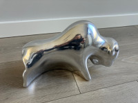 BUFFALO SCULPTURE (Cast aluminum)