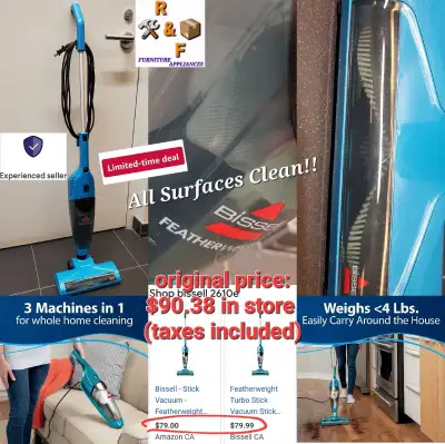 ✴️➡️Bissell Featherweight Turbo Stick Vacuum, View more