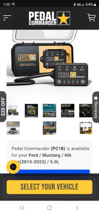 Pedal commander for Mustang GT