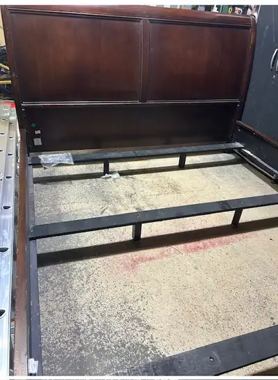 King size frame, 2 night tables, dresser, View more