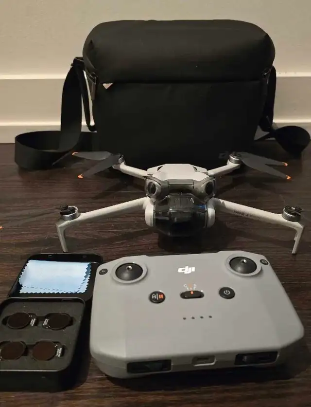 DJI Mini 4 Pro drone, controller, ND filters, bag & care ref628632829478411226