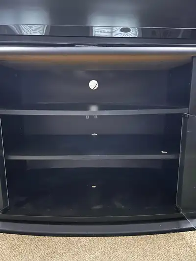 Black Media Console Stand, View more