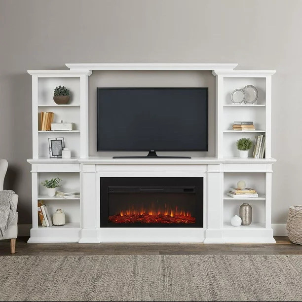 Real FlameMonteVista Electric Media Fireplace In White in Fireplace & Firewood in Mississauga / Peel Region