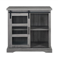32" Modern Accent Cabinet with Glass Door