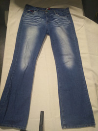 pants: vtg Tommy Jeans denim bootcut jeans sz 10-11 lightly worn