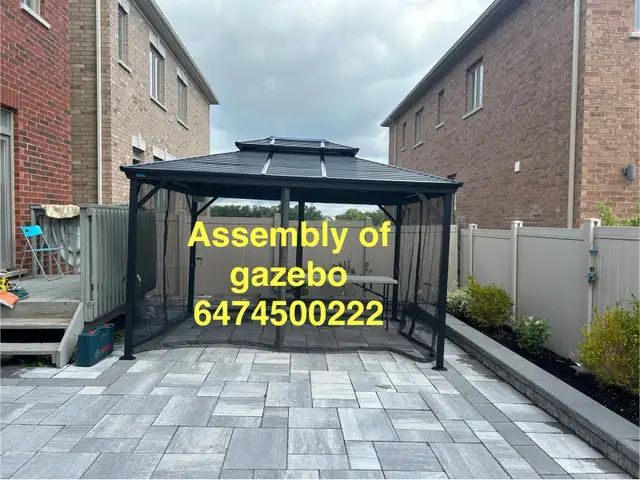 assembly of gazebo in Outdoor Tools & Storage in Markham / York Region - Image 2